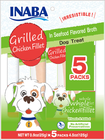 Grilled Chicken Fillet in Seafood Broth for Dogs 5P