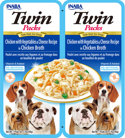 Twin Packs - Chicken with Vegetables & Cheese Recipe in Chicken Broth